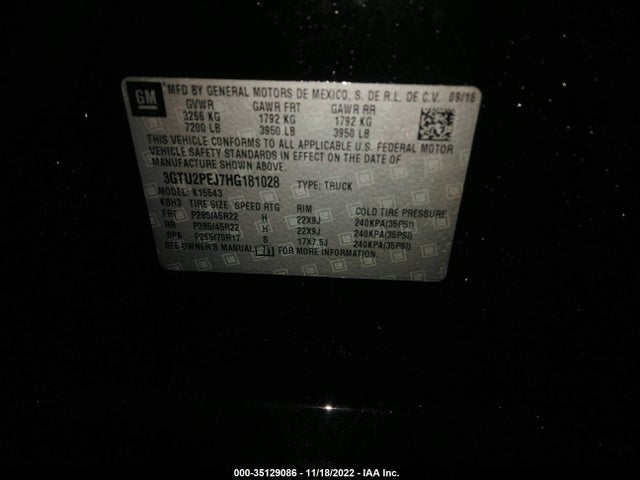 GMC Sierra 1500 Denali 2017 3GTU2PEJ7HG181028 Image 9