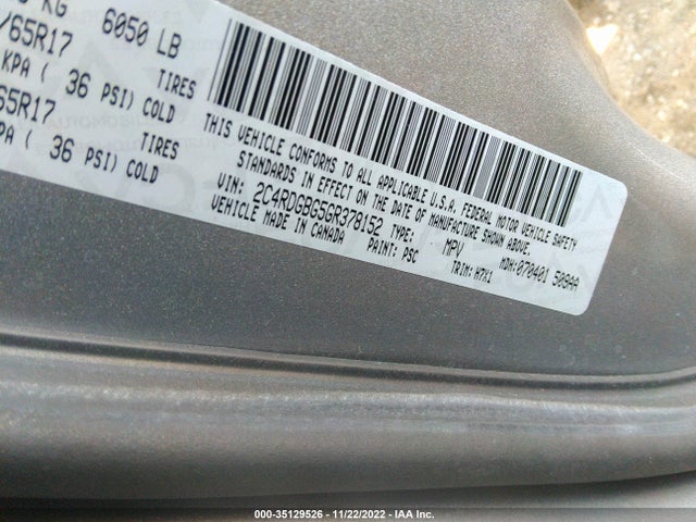 Dodge Grand Caravan Se 2016 2C4RDGBG5GR378152 Image 9