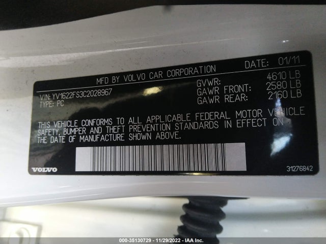 Volvo S60 2012 YV1622FS3C2028967 Image 9