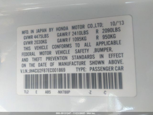 Acura Tsx Special Edition 2014 JH4CU2F87EC001869 Image 10