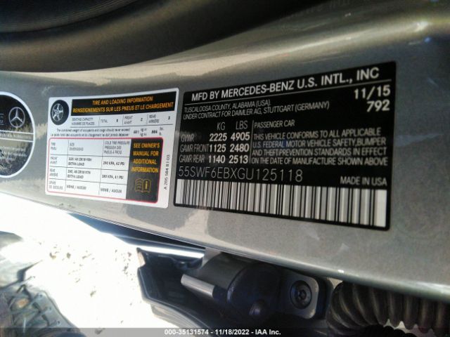 55SWF6EBXGU125118 Mercedes-Benz C-class C 450 Amg
