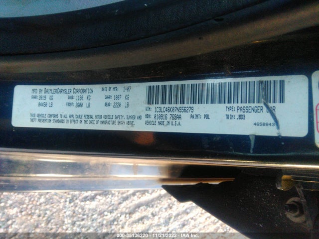 Chrysler SEBRING SDN 2007 1C3LC46K07N556279 Image 10