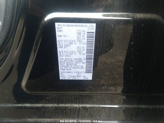 2020 Infiniti QX60, VIN: 5N1DL0MM4LC528175