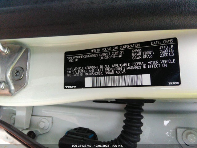 Volvo V60 2016 YV140MEK2G1288623 Image 10