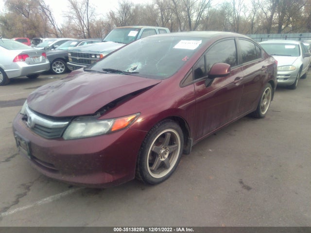 2012 HONDA CIVIC SDN LX VIN: 19XFB2F51CE320734