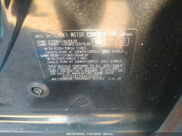 JS3TE0D25B4100053 Suzuki Grand Vitara