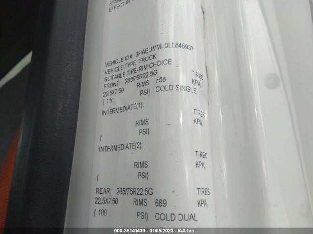 International MV607 2020 3HAEUMML0LL848937 Image 9