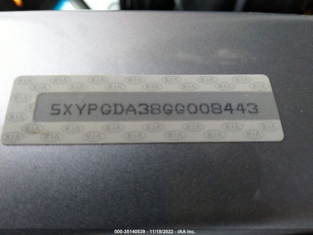 5XYPGDA38GG008443 KIA SORENTO LX