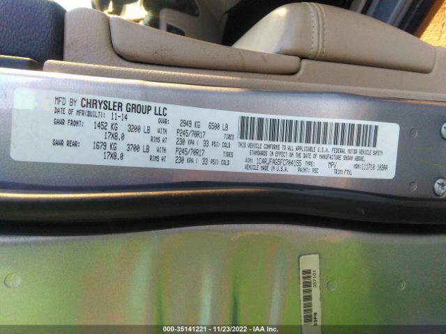 1C4RJFAG5FC704155 Jeep Grand Cherokee Laredo