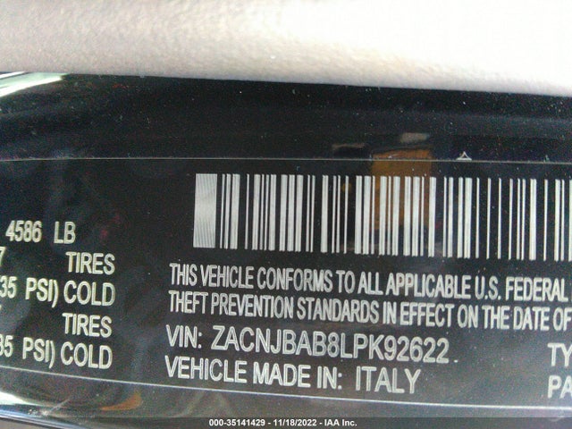 2020 Jeep Renegade, VIN: ZACNJBAB8LPK92622