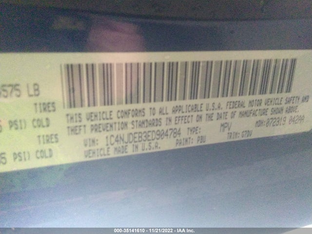 Jeep Compass Latitude 2014 1C4NJDEB3ED904784 Image 15