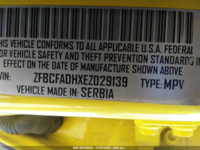 ZFBCFADHXEZ029139 Fiat 500L