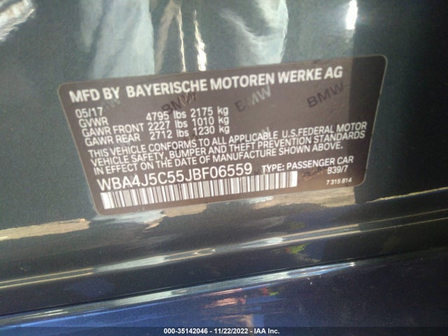 BMW 4 Series 440i 2018 WBA4J5C55JBF06559 Image 9