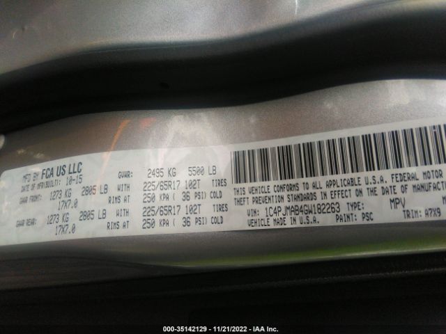 1C4PJMAB4GW182263 Jeep Cherokee Sport