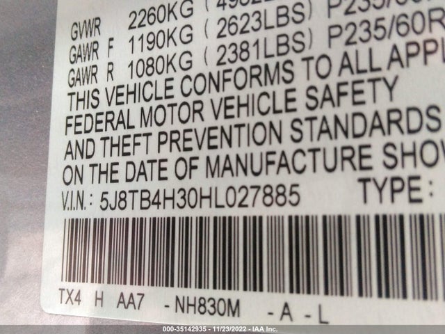 Acura RDX 2017 5J8TB4H30HL027885 Image 9