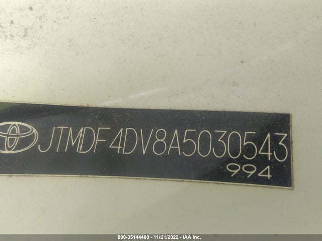 2010 TOYOTA RAV4 LTD VIN: JTMDF4DV8A5030543