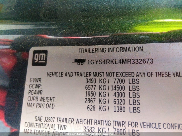 2021 Cadillac Escalade, VIN: 1GYS4RKL4MR332673