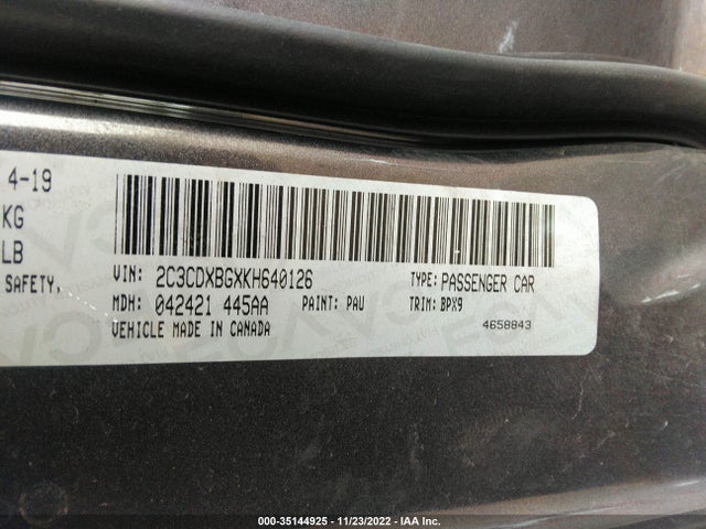 Dodge Charger Sxt 2019 2C3CDXBGXKH640126 Image 14