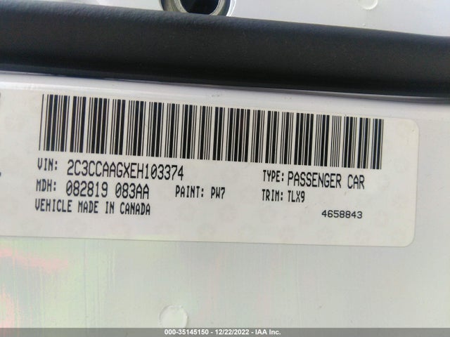 2C3CCAAGXEH103374 Chrysler 300
