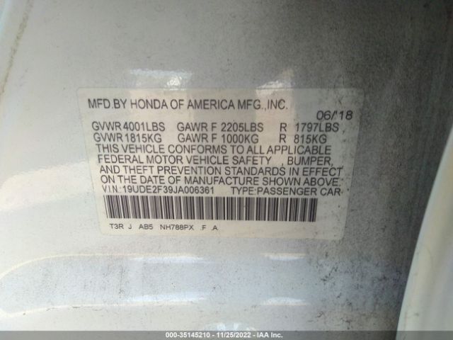 19UDE2F39JA006361 Acura ILX