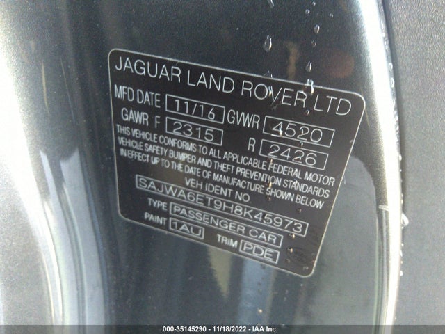 2017 Jaguar F-TYPE, VIN: SAJWA6ET9H8K45973