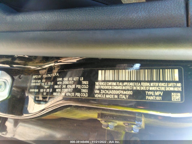 Jeep Renegade Altitude 2019 ZACNJABB9KPK44960 Image 9