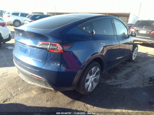 2022 TESLA MODEL Y LONG RANGE VIN: 7SAYGDEE3NA003851