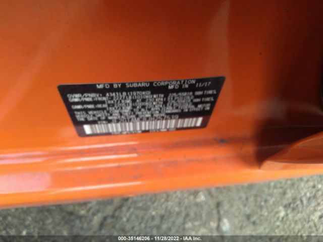 JF2GTAMC8JH257539 Subaru Crosstrek Limited