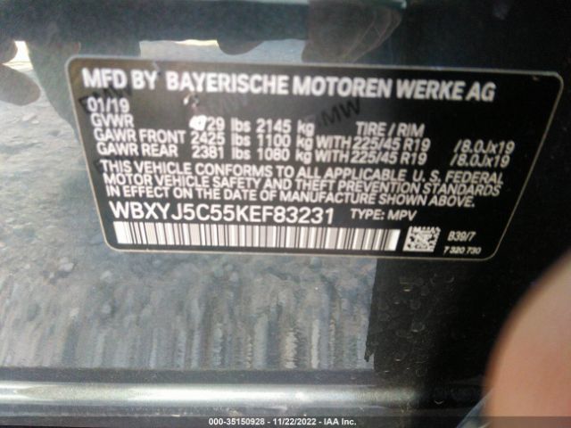 WBXYJ5C55KEF83231 BMW X2 Xdrive28i