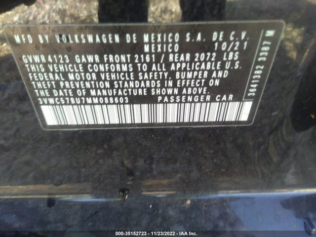 Volkswagen Jetta S/se/r-line 2021 3VWC57BU7MM088603 Image 14