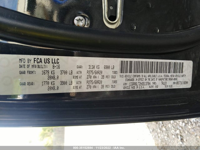 RAM 1500 Big Horn 2017 1C6RR6LT2HS513764 Image 11