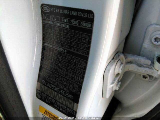 SALVN2BG8EH902586 Land Rover Range Rover Evoque Pure