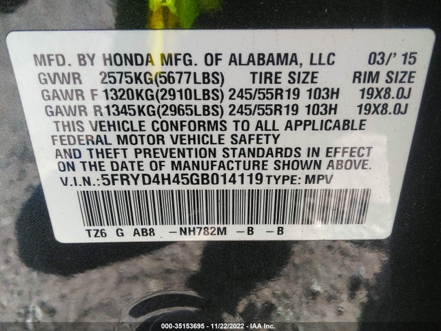 Acura Mdx W/tech/w/tech/acurawatch Plus 2016 5FRYD4H45GB014119 Image 9