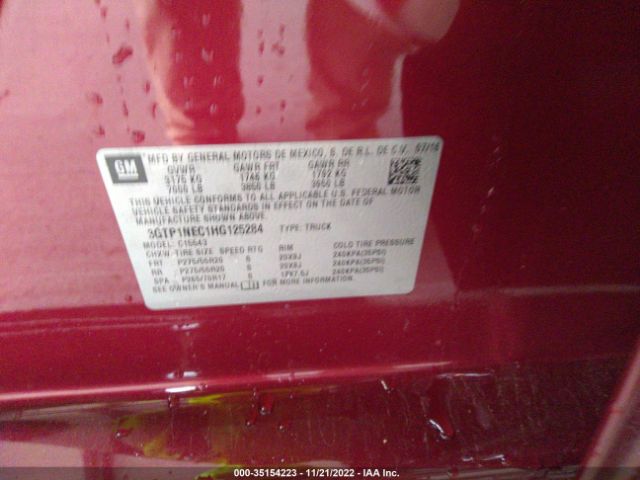 3GTP1NEC1HG125284 GMC Sierra 1500 Slt