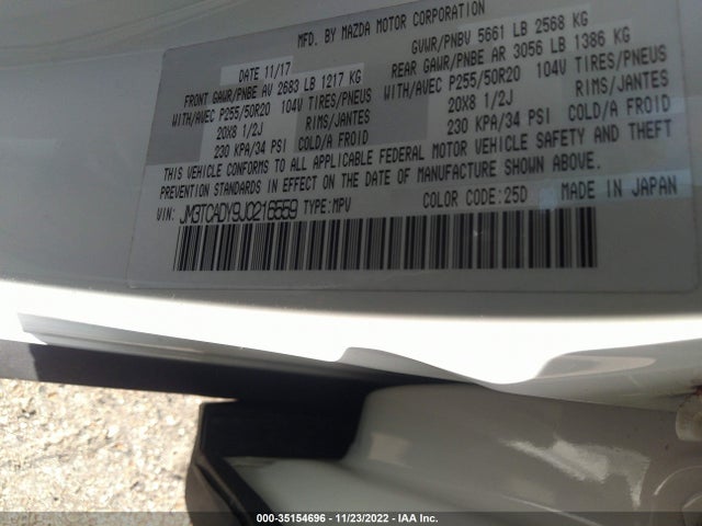 2018 Mazda CX-9, VIN: JM3TCADY9J0216559