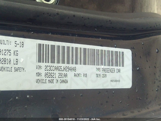 Chrysler 300 2018 2C3CCAAG5JH294048 Image 9