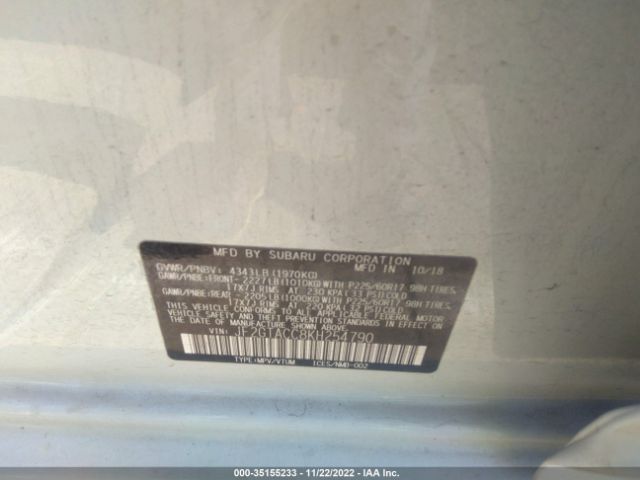 JF2GTACC8KH254790 Subaru Crosstrek Premium