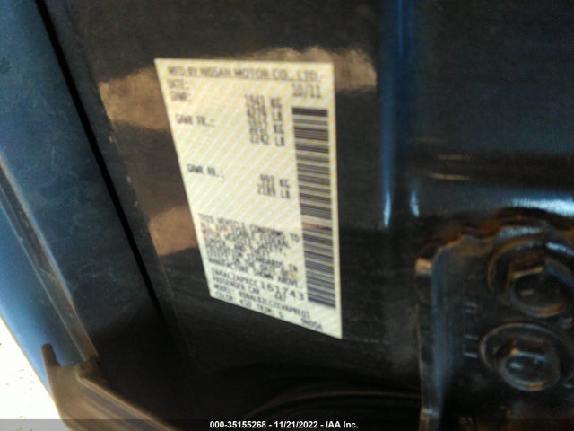 2012 NISSAN ALTIMA 2.5 SL VIN: 1N4AL2APXCC161743