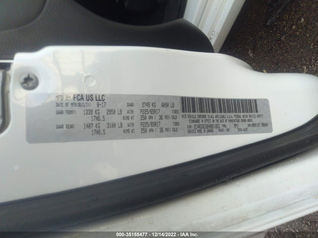 2017 Dodge Grand Caravan, VIN: 2C4RDGEG8HR851653