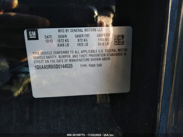 Cadillac ATS 2013 1G6AA5RX6D0144529 Image 10