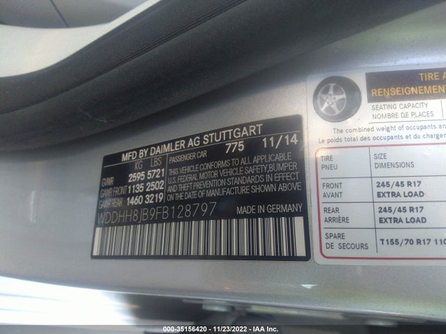2015 Mercedes-Benz E-Class Wagon, VIN: WDDHH8JB9FB128797