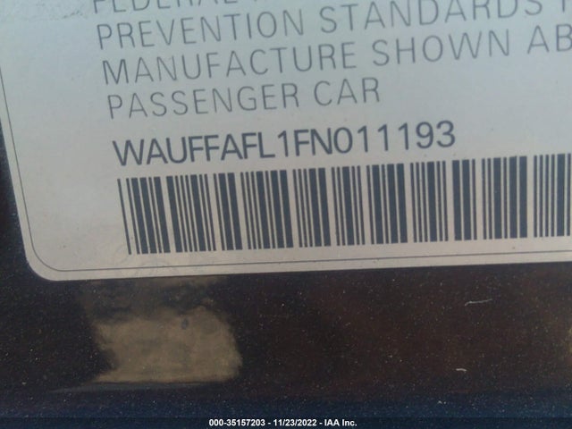 2015 Audi A4, VIN: WAUFFAFL1FN011193