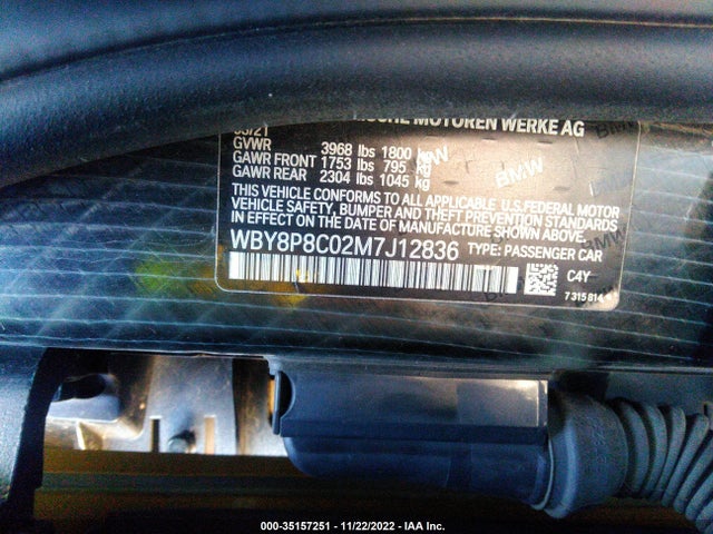 BMW I3 S 2021 аукцион фото