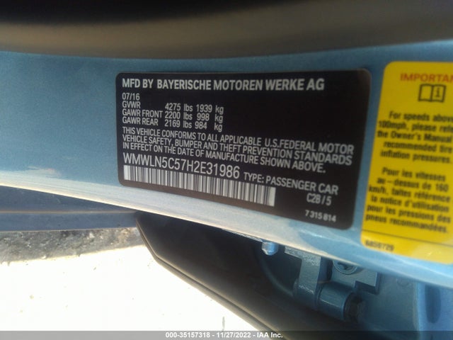 2017 Mini Clubman, VIN: WMWLN5C57H2E31986