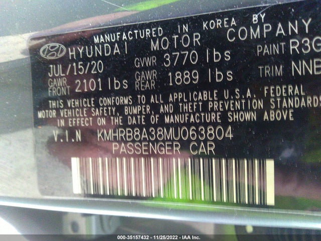 Hyundai Venue 2021 KMHRB8A38MU063804 Image 11