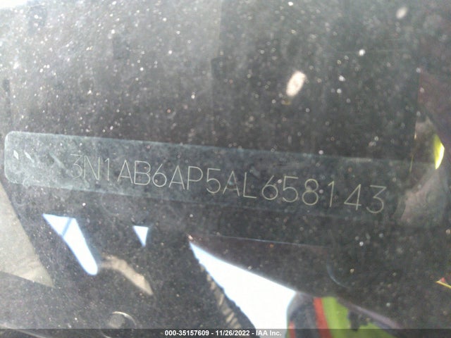 2010 NISSAN SENTRA 2.0 S VIN: 3N1AB6AP5AL658143