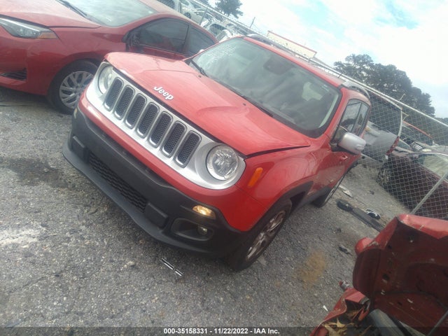 Продажа на аукционе авто 2016 Jeep Renegade Limited, vin: ZACCJADT2GPD49850, номер лота: 35158331