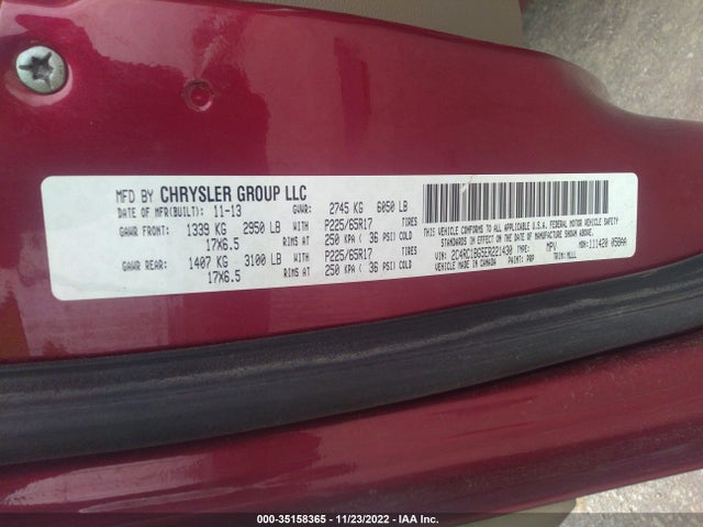 2C4RC1BG5ER221430 Chrysler Town & Country Touring