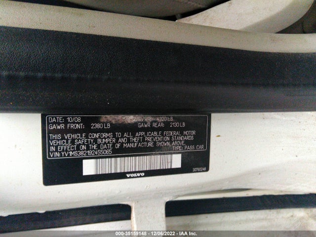 Volvo S40 2.4l 2009 YV1MS382192455065 Image 10