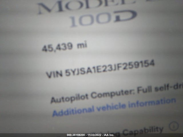 Tesla MODEL S 2018 5YJSA1E23JF259154 Image 14